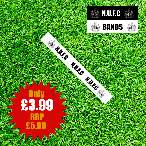Newcastle United Wristband – White NUFC band