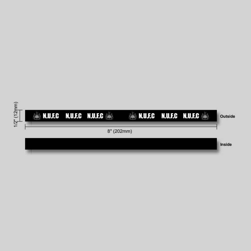 Newcastle United Wristband – Black NUFC band - spec